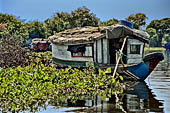 From Siem Reap to Battambang - boat trip along the river Stung Sangker, houseboat
